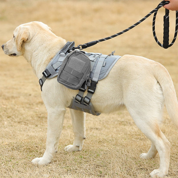 Pet Accessories Dog Harness Tactical Vest Outdoor Training Walking Harnesses