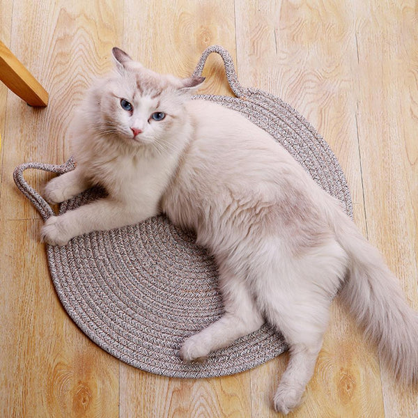 50Cm Round Cotton Flax Cat Scratcher Pet Supplies Furniture & Scratchers