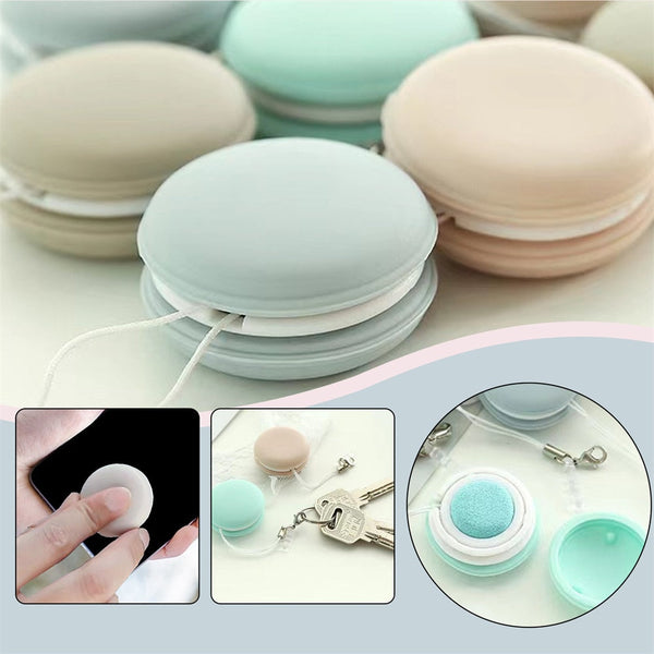 Candy Colour Macaron Shape Sunglasses Reading Glasses Phone Wipes Cloth Cleaning Tools
