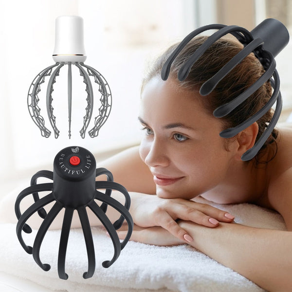 3D Electric Head Massager Therapeutic Scalp Rechargeable Massagers