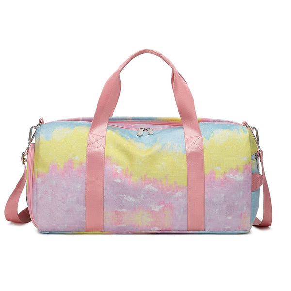 Colourful Galaxy Kids Weekender Dancing Gymnastics Duffle Bag Overnight Bags