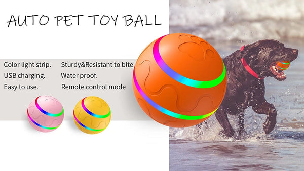 Pet Dog Cat Smart Toys Automatic Rolling Ball Electric Interactive Cat Toys