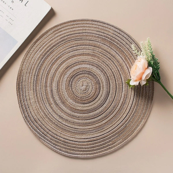 Heat Resistant Washable Decorative Placemats Home Dining Table Pv Coasters