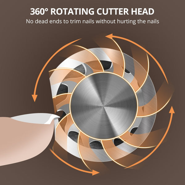 Electric Nail Clipper Adults Baby Automatic Trimmer Debris Container Electric Files & Tools