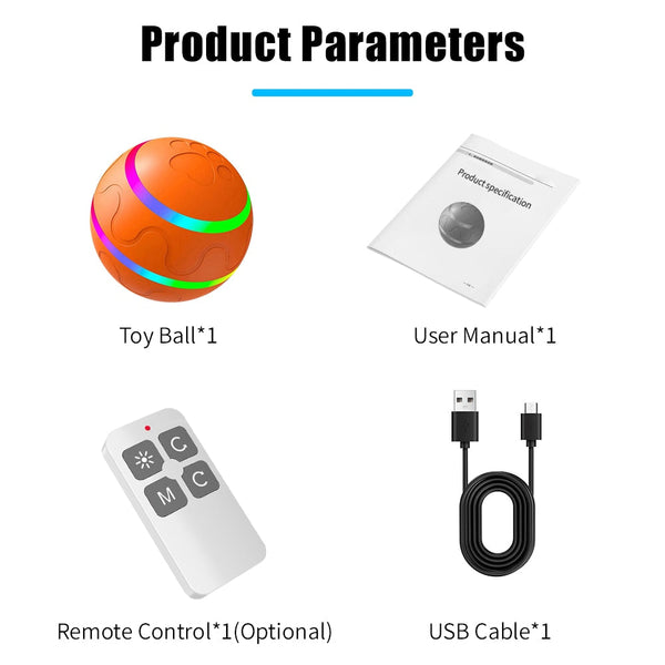 Pet Dog Cat Smart Toys Automatic Rolling Ball Electric Interactive Cat Toys