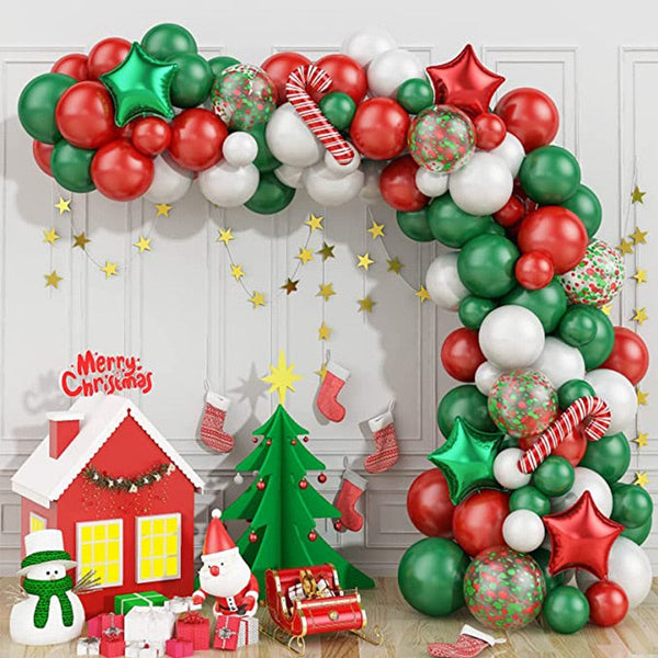 Christmas Garland Arch Tree Set Party Decorations Balloons