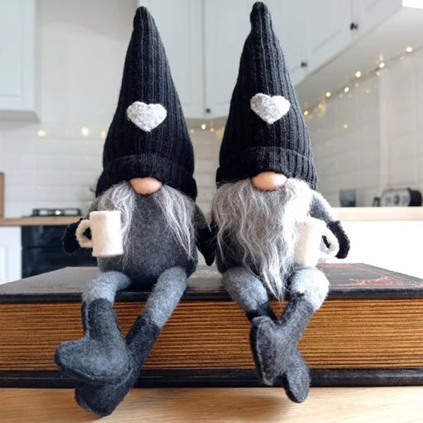 Faceless Knitted Plush Coffee Gnomes Home Decor