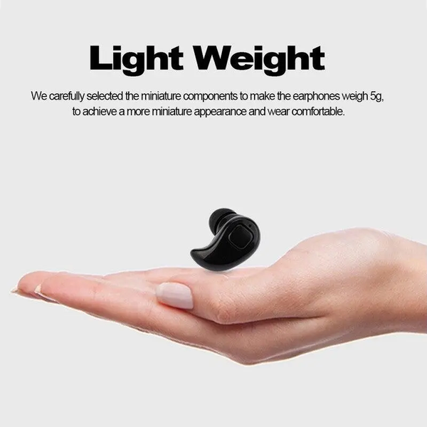 S530x Invisible Earphones Bt Headphone With Microphone Black