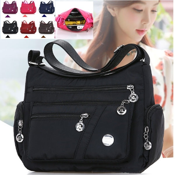 Shoulder Messenger Bag Women Crossbody Purse Nylon Waterproof Travel Women's Bags & Handbags