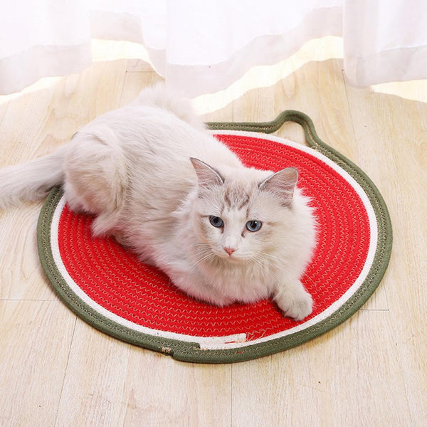 50Cm Round Cotton Flax Cat Scratcher Pet Supplies Furniture & Scratchers