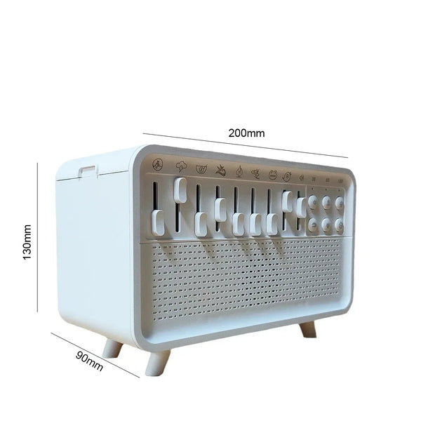 3 In 1 Bluetooth Speaker White Noise Sleep Night Light Humidifier All One Machine Free Combination Of 8 Group Nature Sound Audio Docks & Mini Speakers