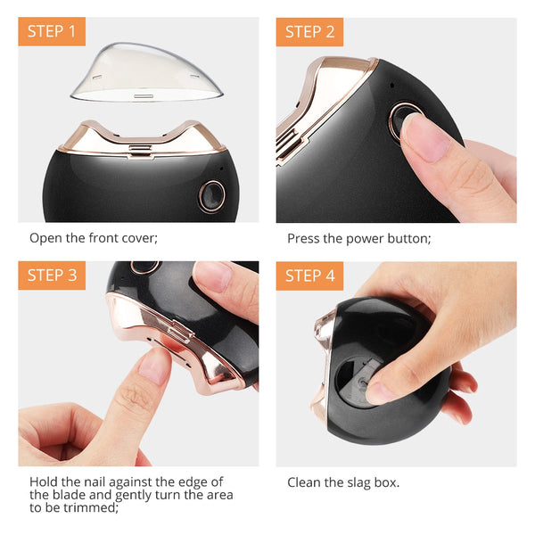 Electric Nail Clipper Adults Baby Automatic Trimmer Debris Container Electric Files & Tools