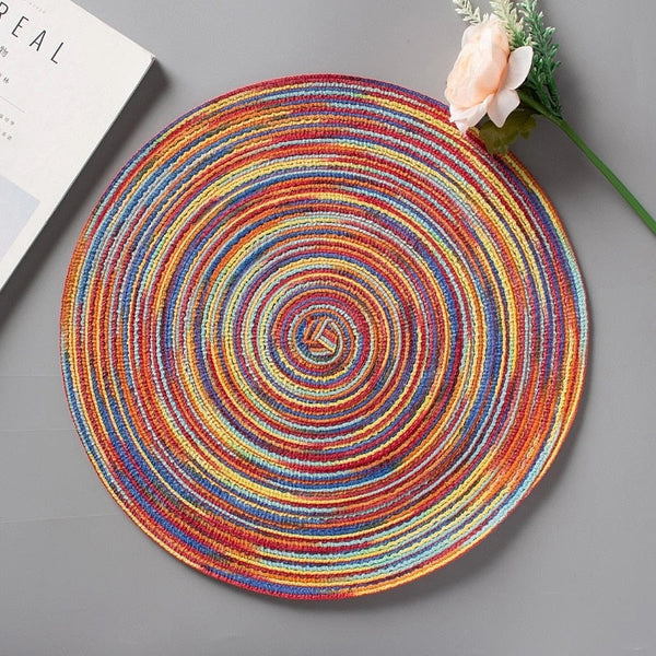 Heat Resistant Washable Decorative Placemats Home Dining Table Pv Coasters