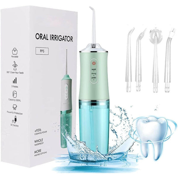 220Ml Rechargeable 3 Modes Oral Irrigator Water Flosser Air & Water Flossers