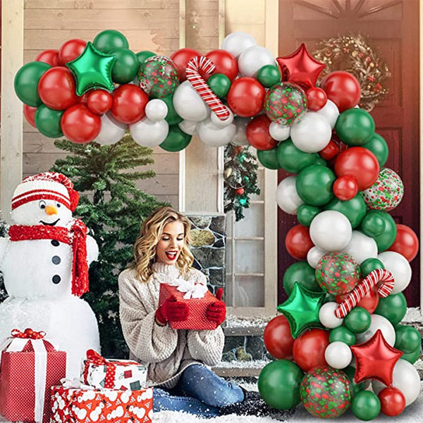 Christmas Garland Arch Tree Set Party Decorations Balloons