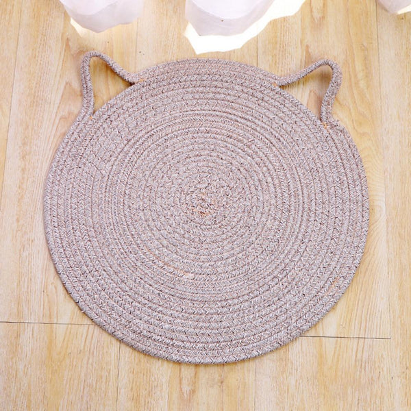50Cm Round Cotton Flax Cat Scratcher Pet Supplies Furniture & Scratchers