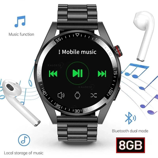 Smartwatch Men Music Player Bluetooth Call Sports Watch