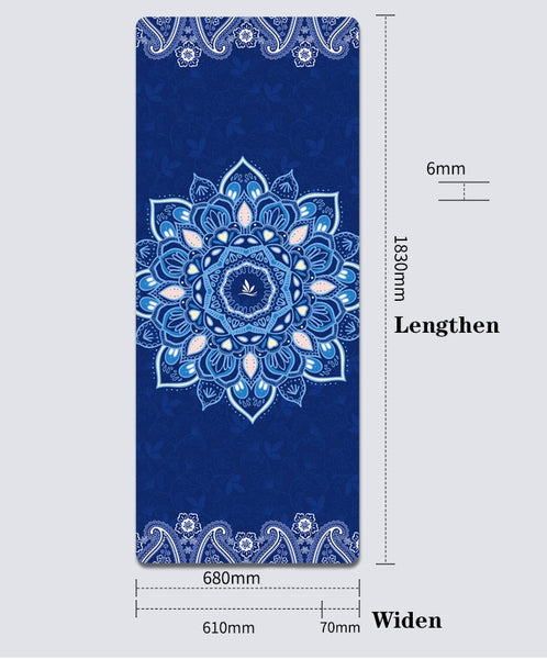 Non Slip Tpe Suede Yoga Mat Eco Friendly Carpet For Pilates Exercise Pad Mats & Non Slip Towels