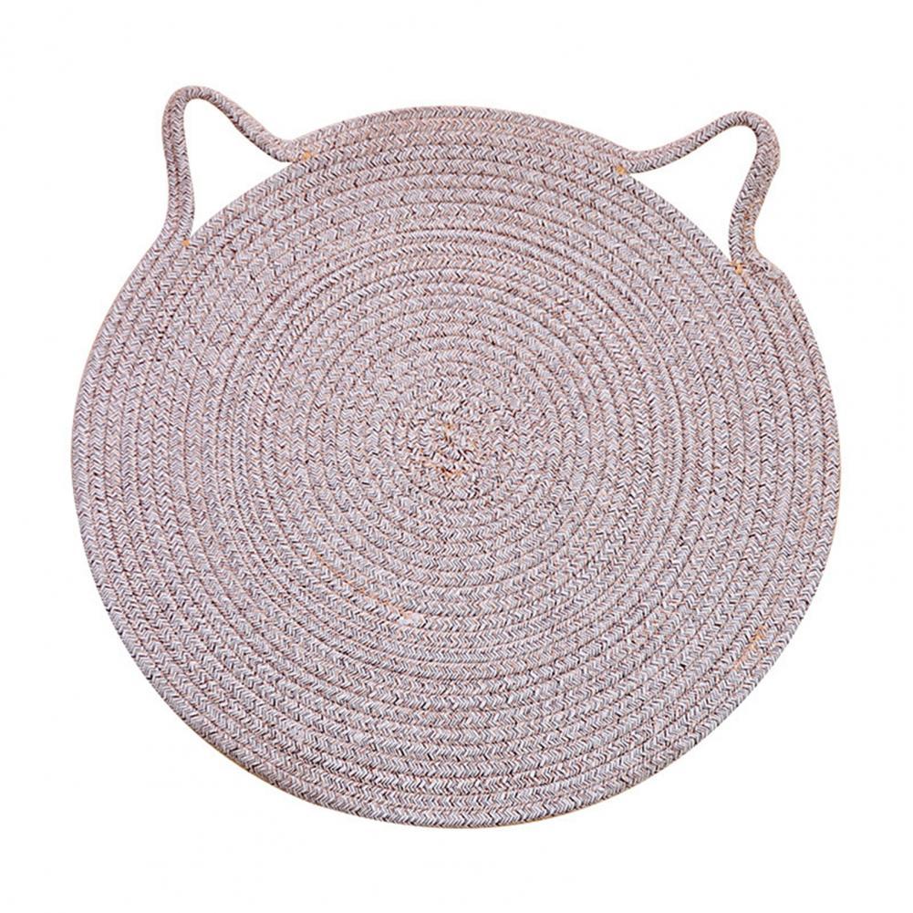 50Cm Round Cotton Flax Cat Scratcher Pet Supplies Furniture & Scratchers