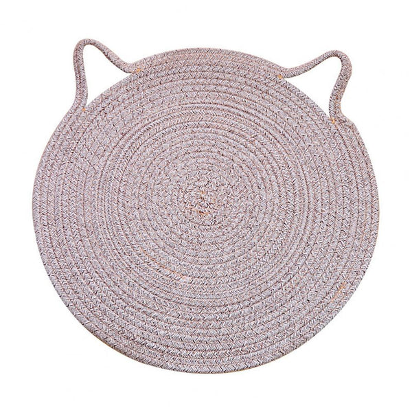 50Cm Round Cotton Flax Cat Scratcher Pet Supplies Furniture & Scratchers