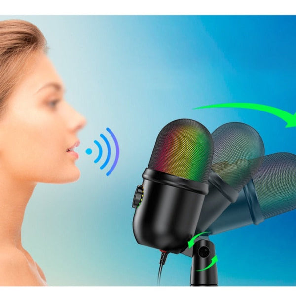 Podcast Youtube Recording Streaming Condenser Desktop Microphone Microphones
