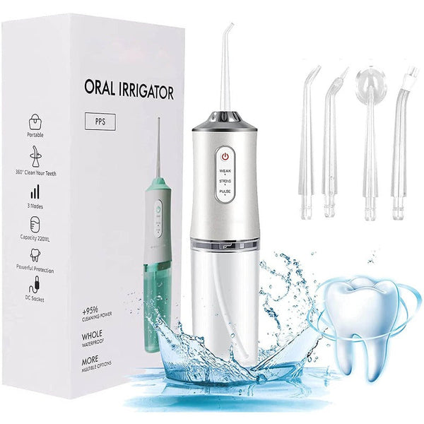 220Ml Rechargeable 3 Modes Oral Irrigator Water Flosser Air & Water Flossers