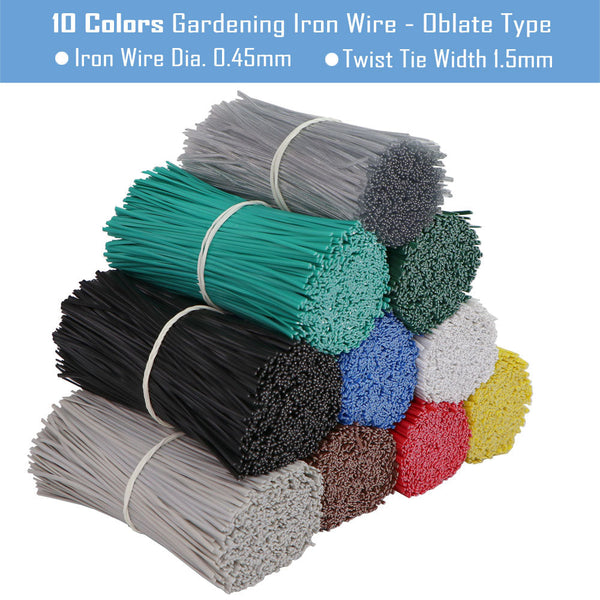 100Pcs Reusable Gardening Cable Ties Twist Climbing Vines Plant Ties & Supports