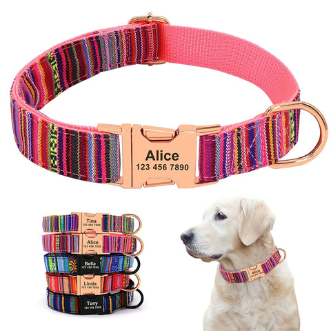 Custom Printed Small Large Dogs Dog Collars