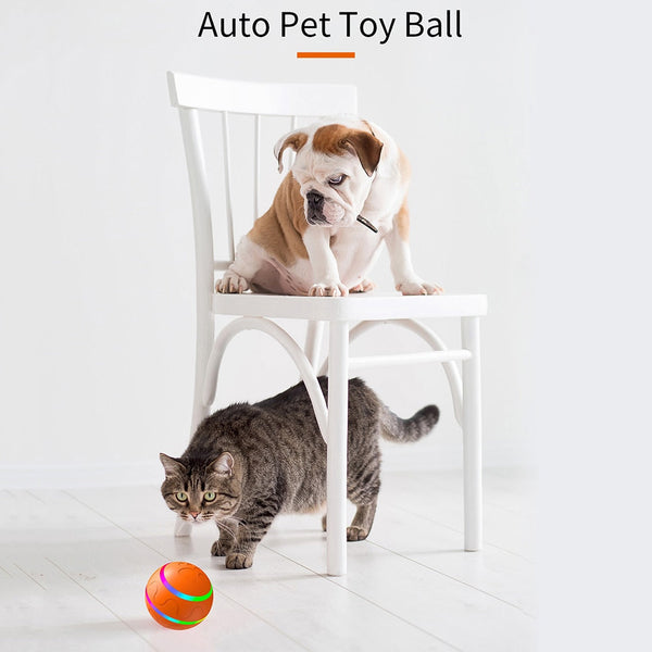 Pet Dog Cat Smart Toys Automatic Rolling Ball Electric Interactive For Training Self-Moving Kitten Supplie