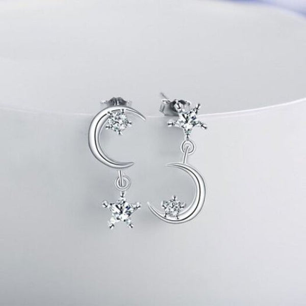 Veile Studios S925 Asymmetrical Jewelry Women's Silver Earrings
