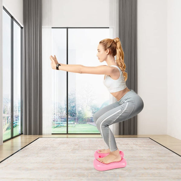 Inflatable Balance Trainer Aerobic Air Stepper Home Gym Fitness Foot Massager Balance Trainers