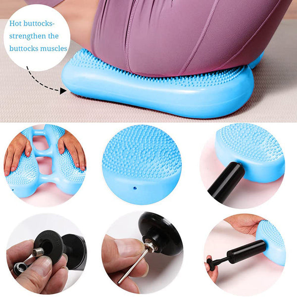 Inflatable Balance Trainer Aerobic Air Stepper Home Gym Fitness Foot Massager Balance Trainers