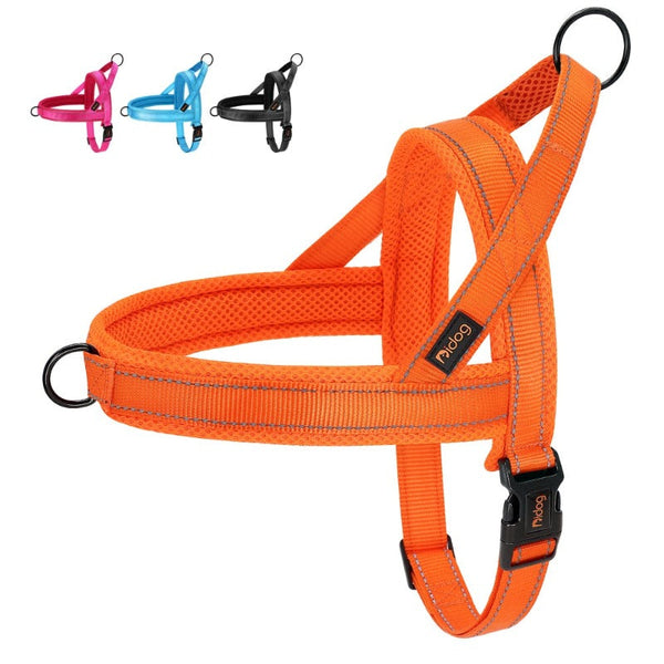Reflective Quick Fit Nylon Pull Dog Harness Pet Supplies