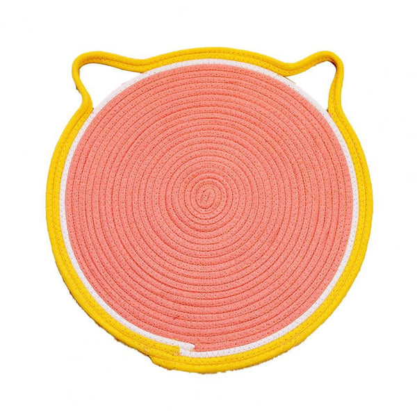 50Cm Round Cotton Flax Cat Scratcher Pet Supplies Furniture & Scratchers