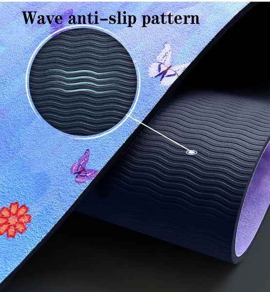 Non Slip Tpe Suede Yoga Mat Eco Friendly Carpet For Pilates Exercise Pad Mats & Non Slip Towels