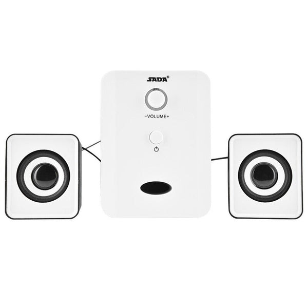 Sada D 201 Usb Wired Combination Speakers Computer Bass Stereo Music Player Subwoofer Sound Box For Desktop Laptop Notebook Tablet Pc Smart Phone