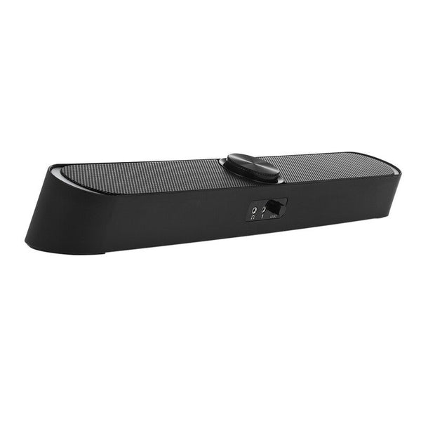 Sada V 198 Usb Powered Sound Bar With Led Lights 3.5Mm Audio Mic Plug Wired Soundbar For Pc Cellphone Tablets Desktop Laptop Computer Speakers