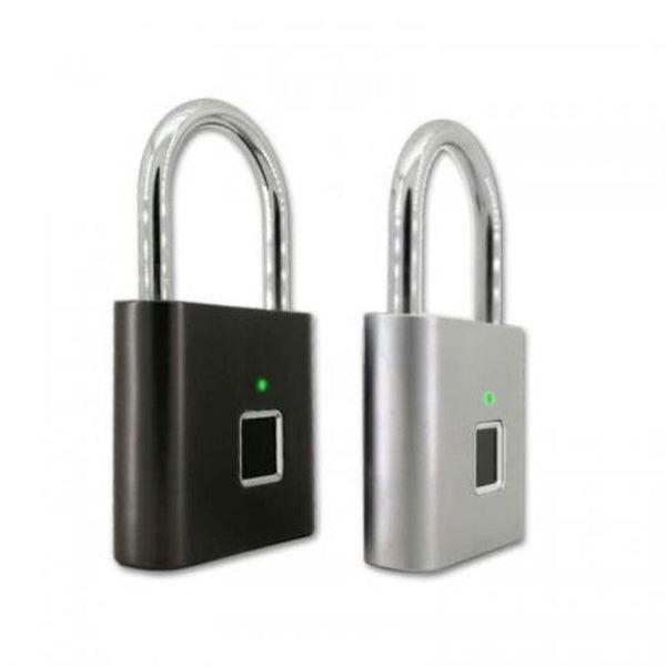 Safety Keyless Lock Usb Battery Door Fingerprint Smart Padlock Quick Unlock Silver Door Locks & Lock Mechanisms