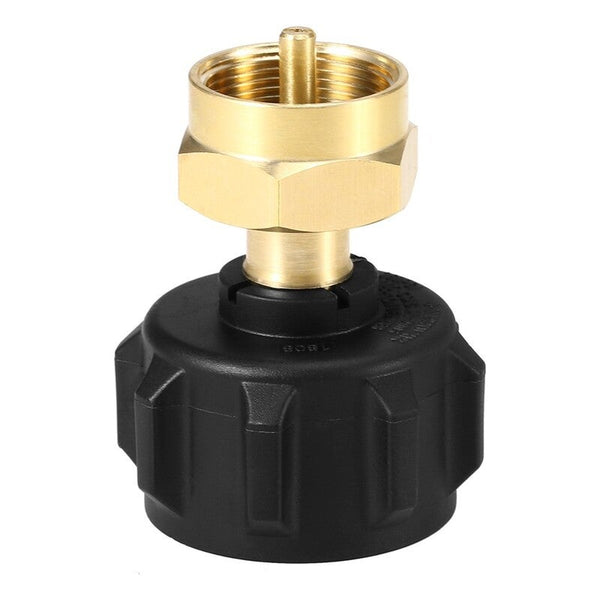 Safety Qcc1 Type1 Regulator Valve Refill Adapter For 1Lb Small Cylinders Propane Refiller Canister Fill Coupler Solid Brass