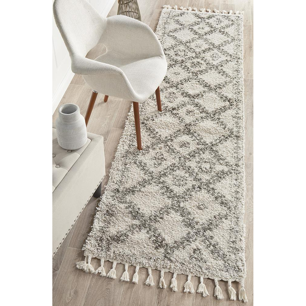 Rug Culture Saffron 33 Grey Runner By Rugs