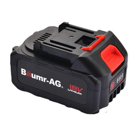 Baumr Ag 18V 4Ah Lithium Ion Battery For Cordless Wet & Dry Vacuums Single Use Batteries