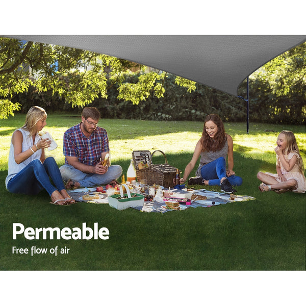 Instahut Sun Shade Sail Cloth Shadecloth Right Rectangle Canopy 280Gsm 3X3x4.3M Shade Sails