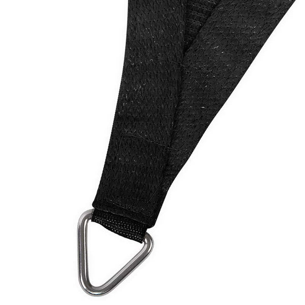 Instahut 4X6m Shade Sail Sun Shadecloth 280Gsm Black Shade Sails