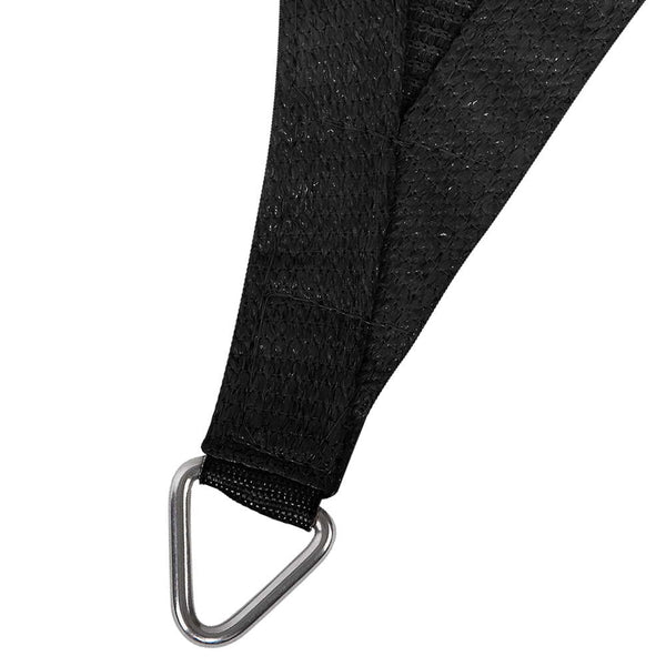 Instahut 6X8m Shade Sail Sun Shadecloth 280Gsm Black Shade Sails
