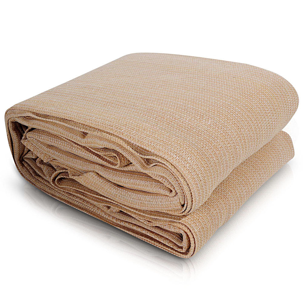 Instahut Sun Shade Sail Cloth Shadecloth Rectangle Heavy Duty Sand Canopy 2X4m Shade Sails