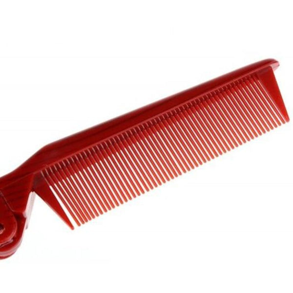 Salon Anti Static Combing Foldable Pocket Double Hair Brush Travel Essential Gold Brown Brushes & Combs