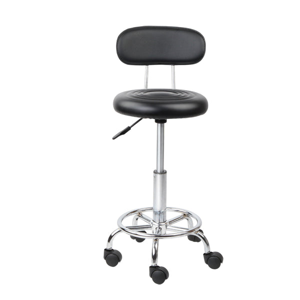 Artiss Salon Stool Swivel Chair Backrest Barber Hairdressing Hydraulic Height Salon Stools