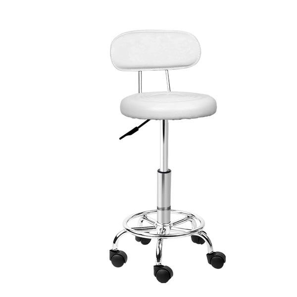 Artiss Salon Stool Swivel Barber Chair Backrest Hairdressing Hydraulic Height Salon Stools