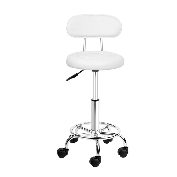Artiss Salon Stool Swivel Barber Chair Backrest Hairdressing Hydraulic Height Salon Stools
