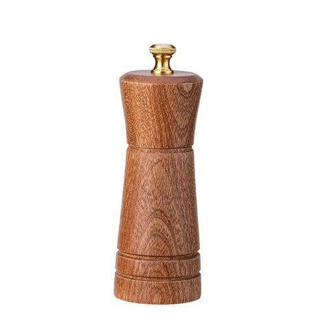5Inches Salt Pepper Mills Handheld Seasoning Wood Spice Grinder Set Bbq Tools Salt & Pepper